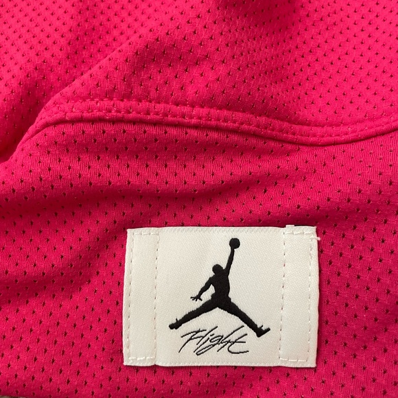 JORDAN ESSENTIALS CROPPED TOP Double Layer Tank Garnet Pink Coral XS 0 2 NWT - Picture 8 of 8